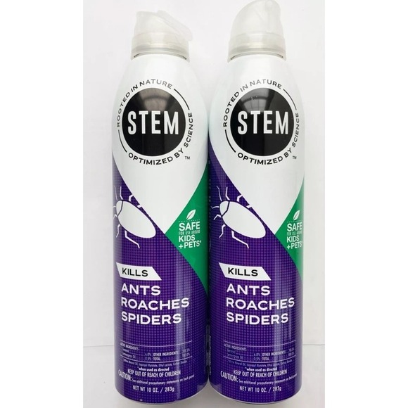 stem Other - Lot (2) STEM Indoor & Outdoor Ants Roaches & Spiders Insect Kill Bug Spray M
